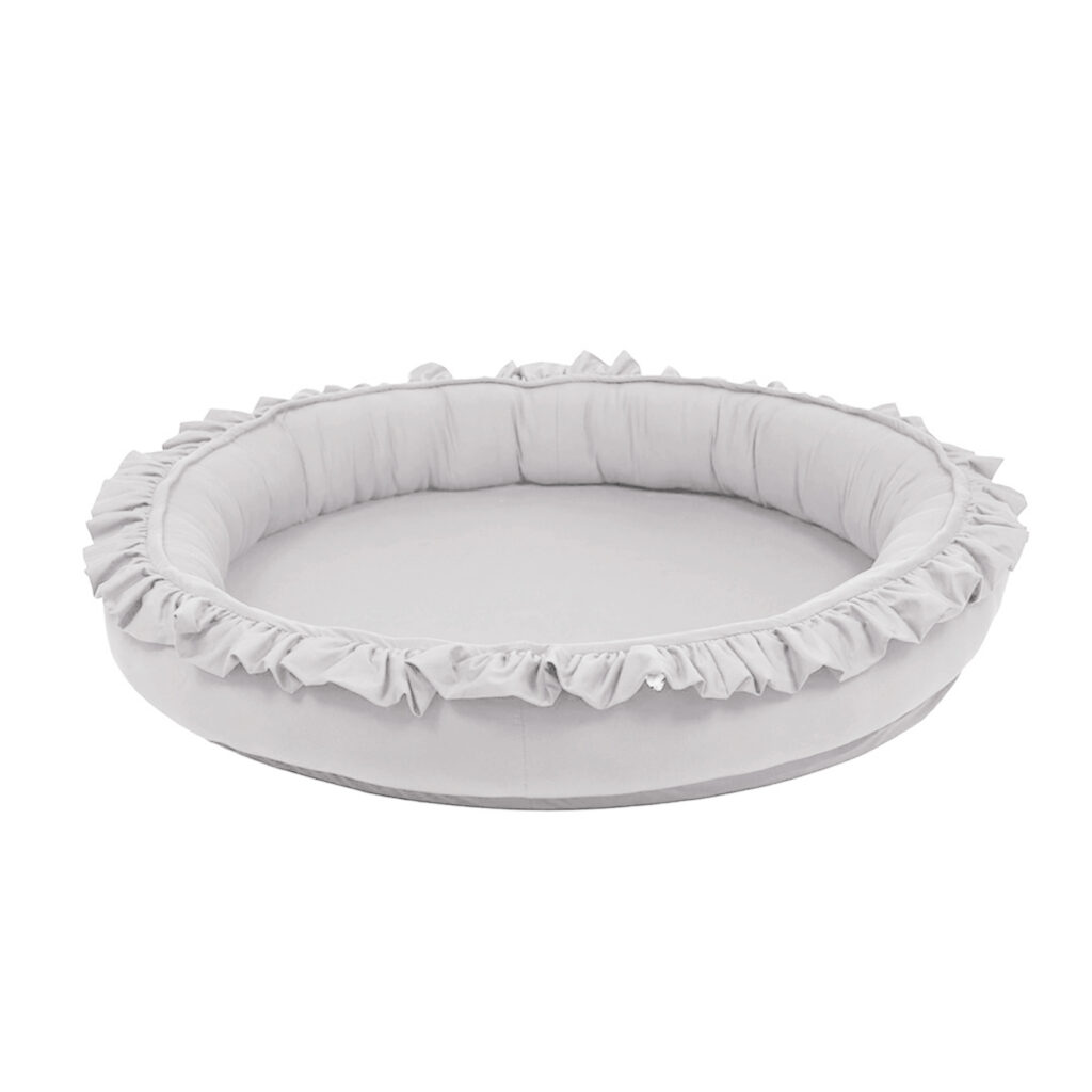 Dětské hnízdečko kulaté s volánem Dětské hnízdečko kulaté s volánem