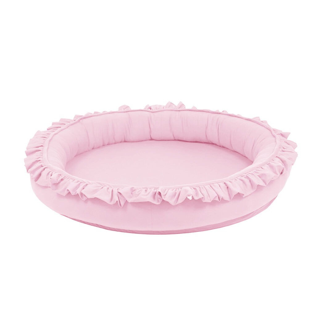 Dětské hnízdečko kulaté s volánem Dětské hnízdečko kulaté s volánem