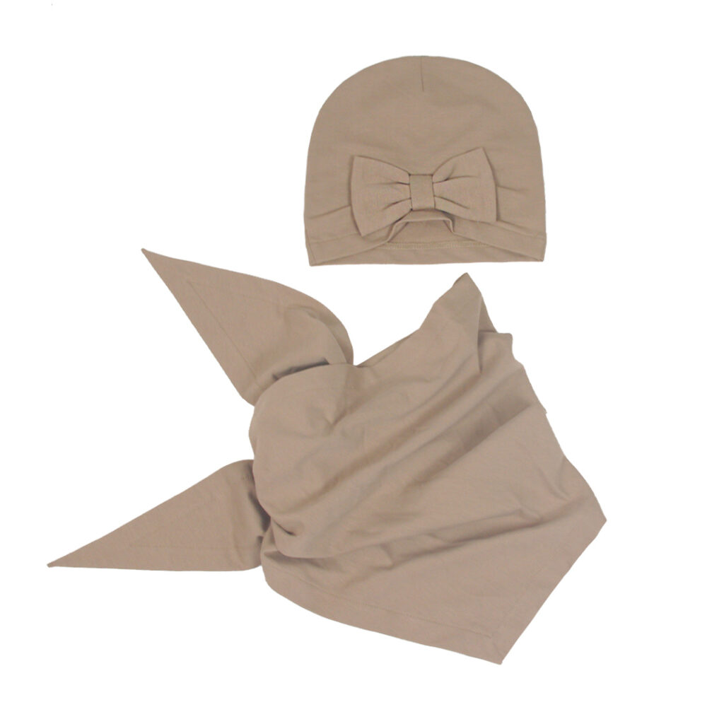 Dětský jarní/podzimní set (čepice a nákrčník) – Mia