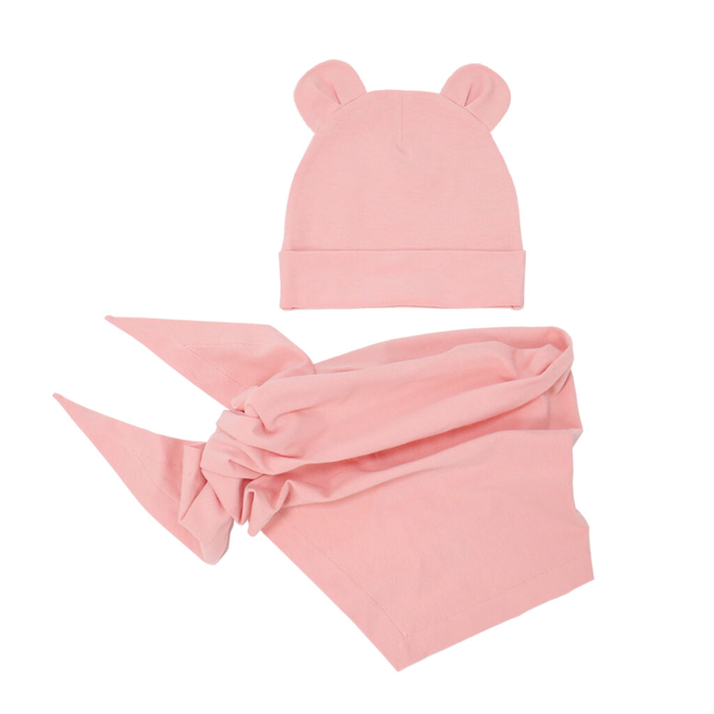 Dětský jarní/podzimní set (čepice a nákrčník) – Ninka