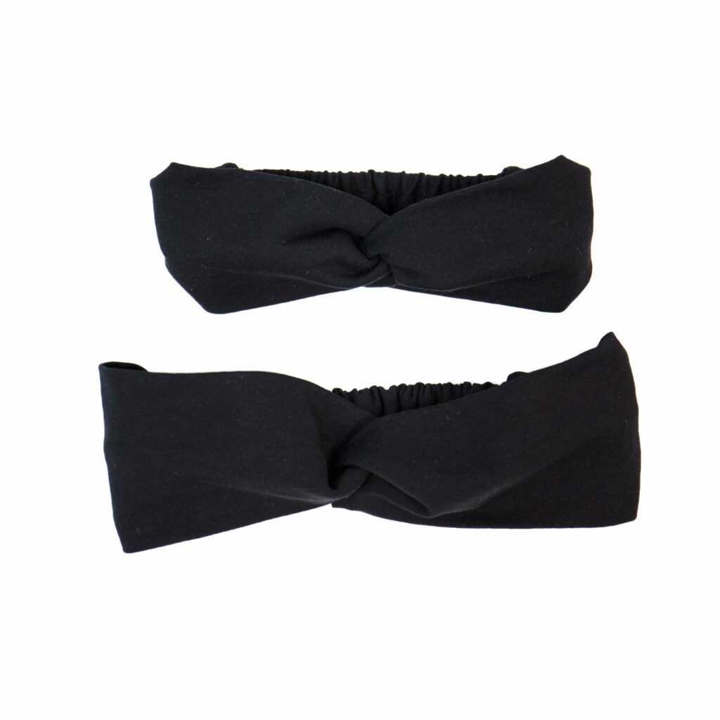 Set 2 bavlněných čelenek Máma a dcera