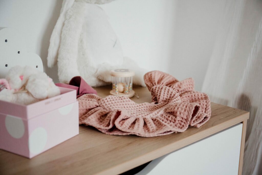 Dětský vafle bryndák s volánem