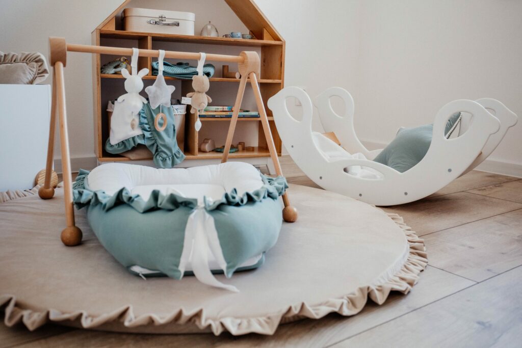 Hrací podložka velvet s volánem Ø130 cm