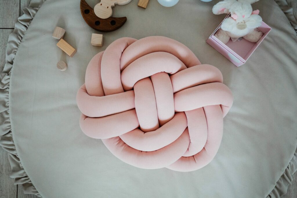 Pletený polštář Flat