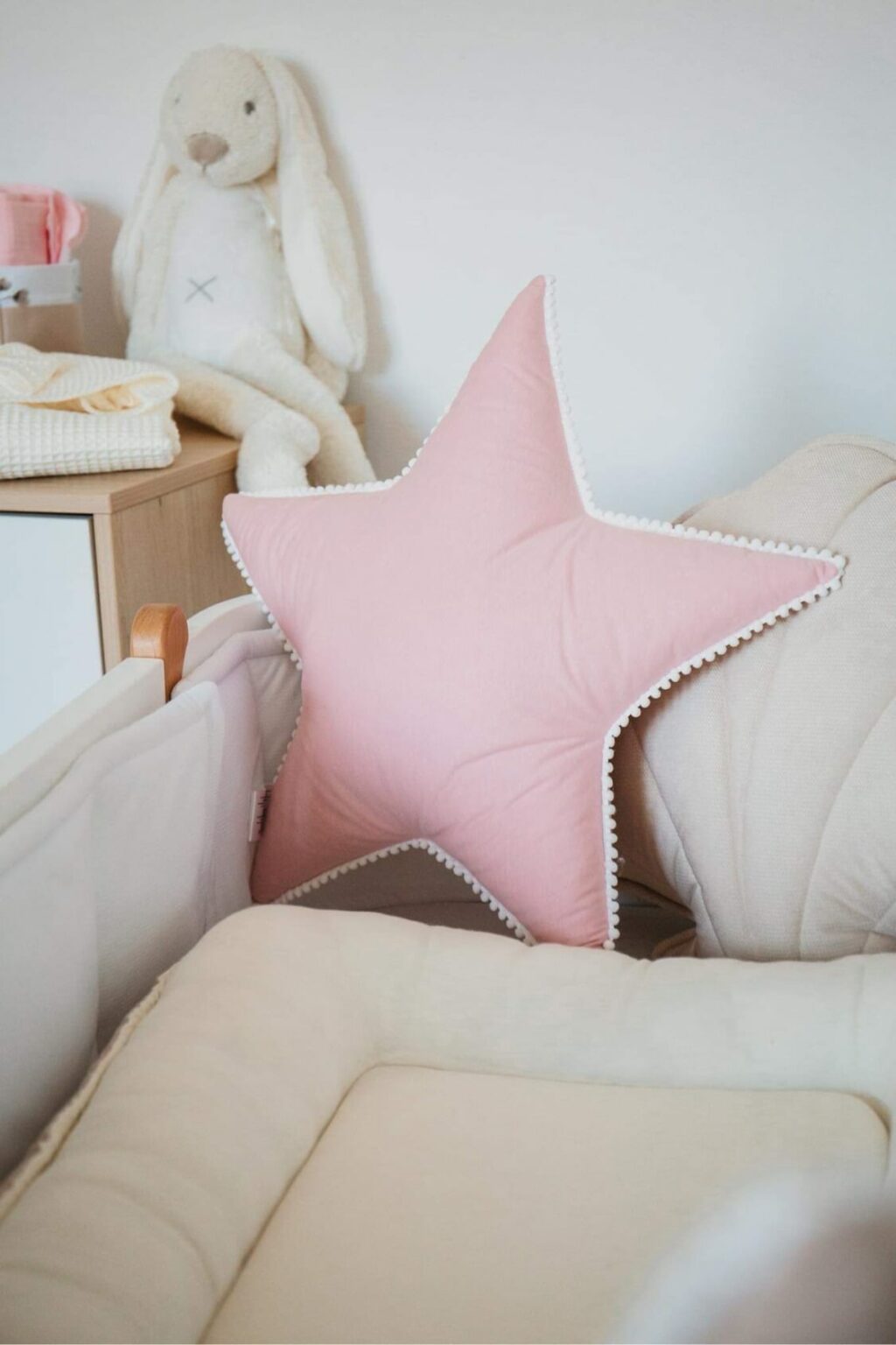 Polštář Hvězda bavlněná s kuličkami