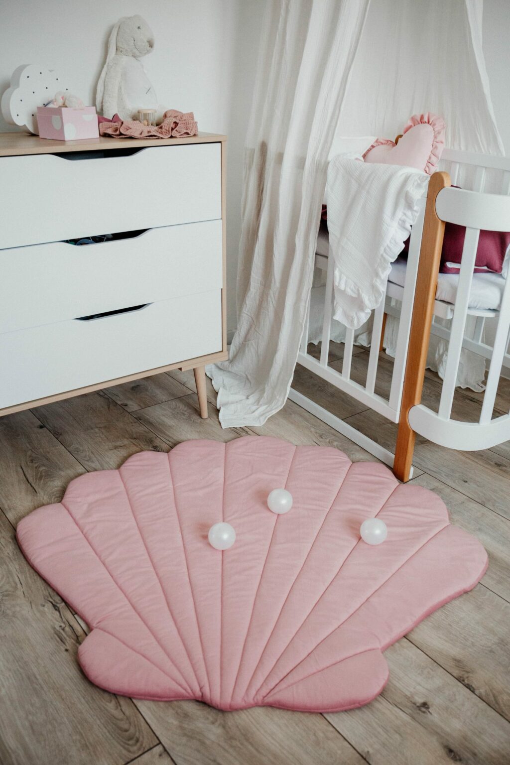 Hrací podložka velvet Mušle