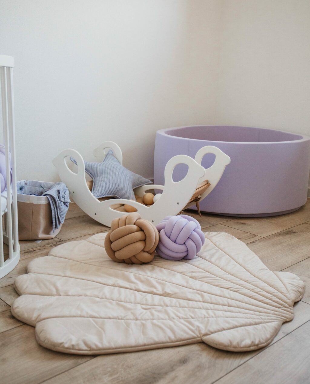 Hrací podložka velvet Mušle