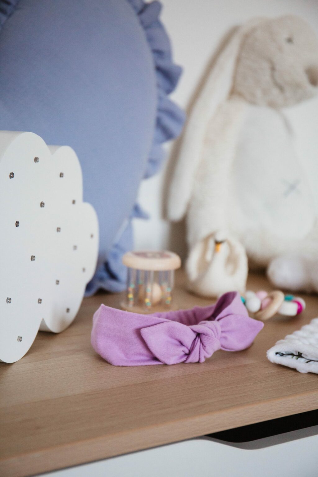 Dětská bavlněná čelenka Bow