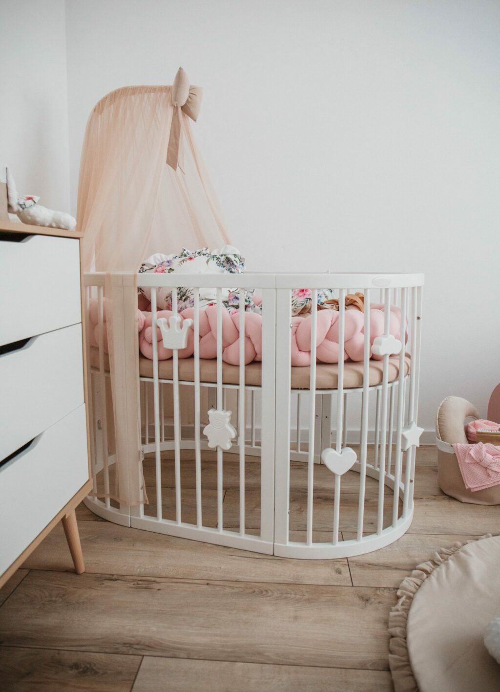 Magnetická dekorace pro dětské postýlky SMART BED – bílý obláček