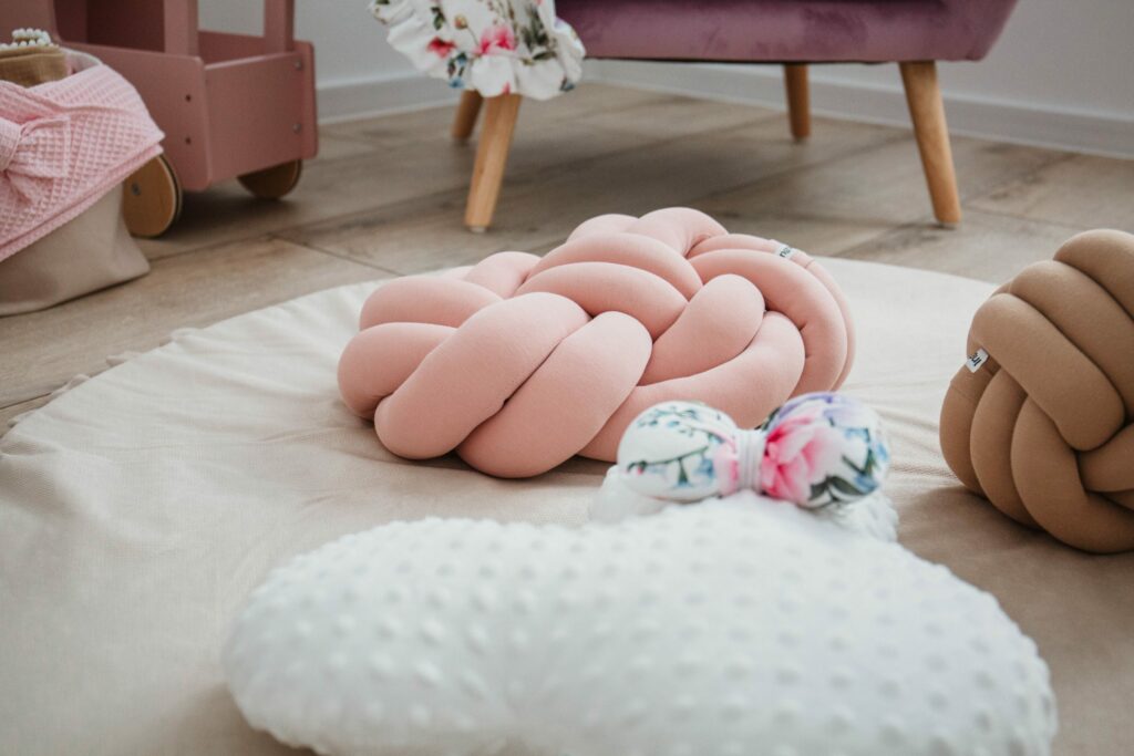 Pletený polštář Flat