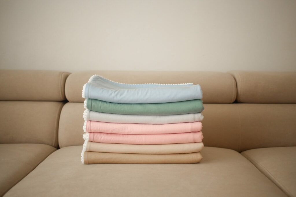 MAXI dětská deka/přehoz Beránek bavlna s kuličkami