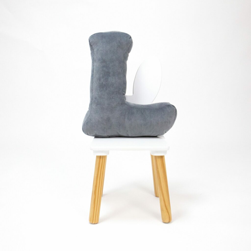 Polštář velvet písmeno