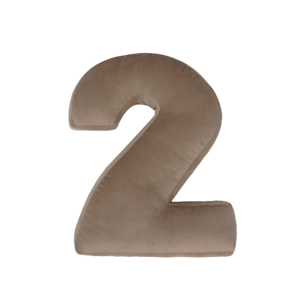 Polštář velvet písmeno