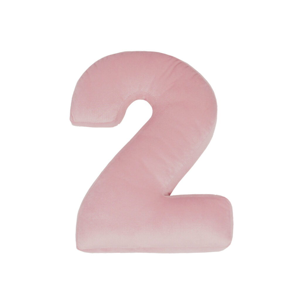 Polštář velvet písmeno