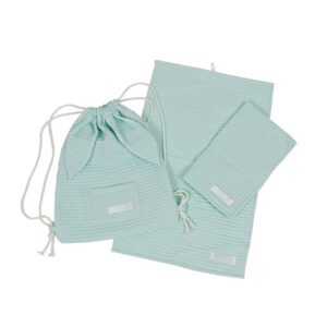 Set 3: Dětský stahovací batoh s 2 ručníky