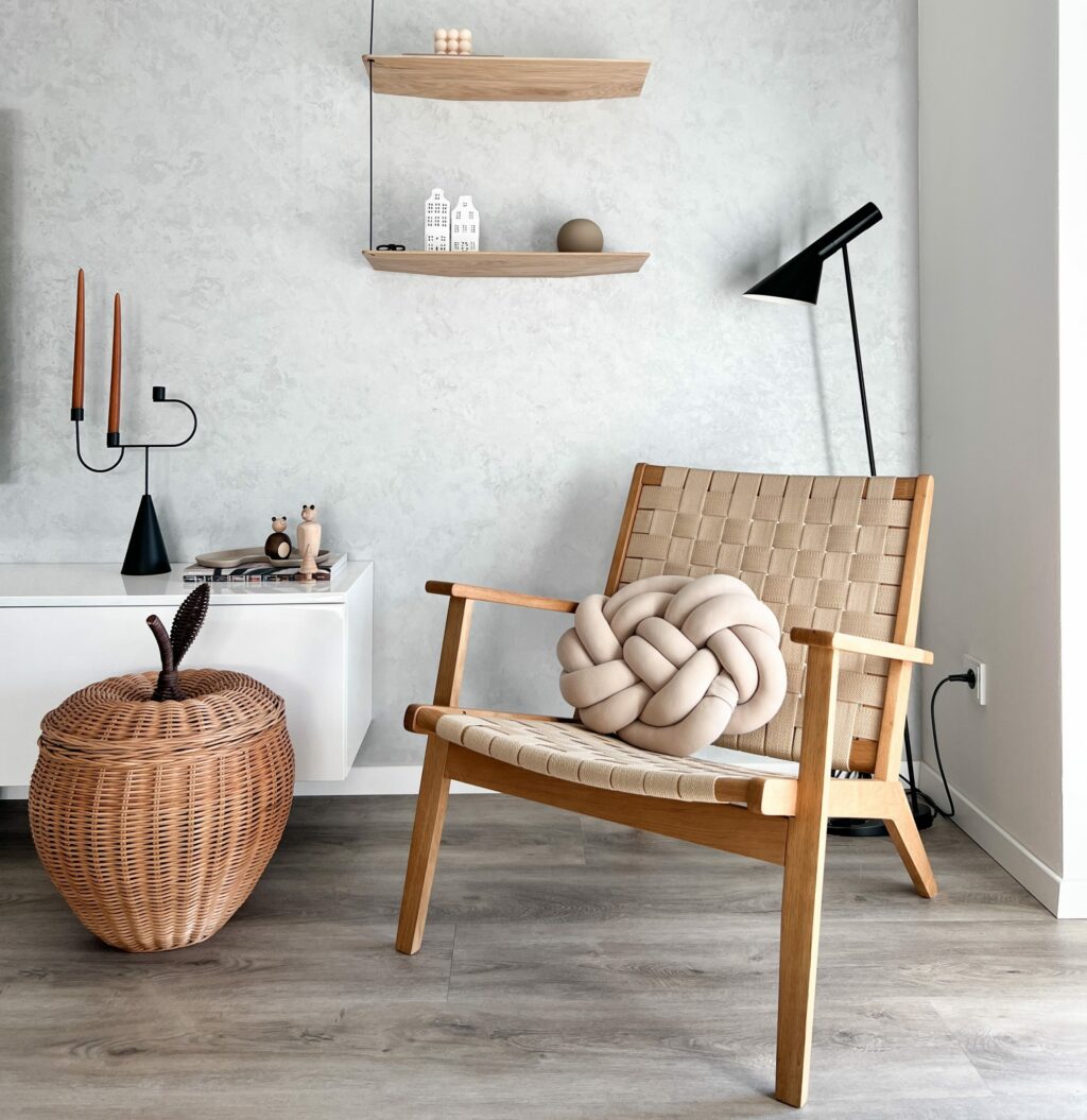 Pletený polštář Flat