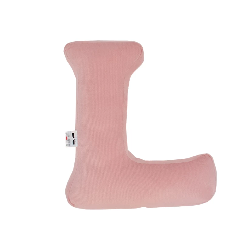 Polštář velvet písmeno