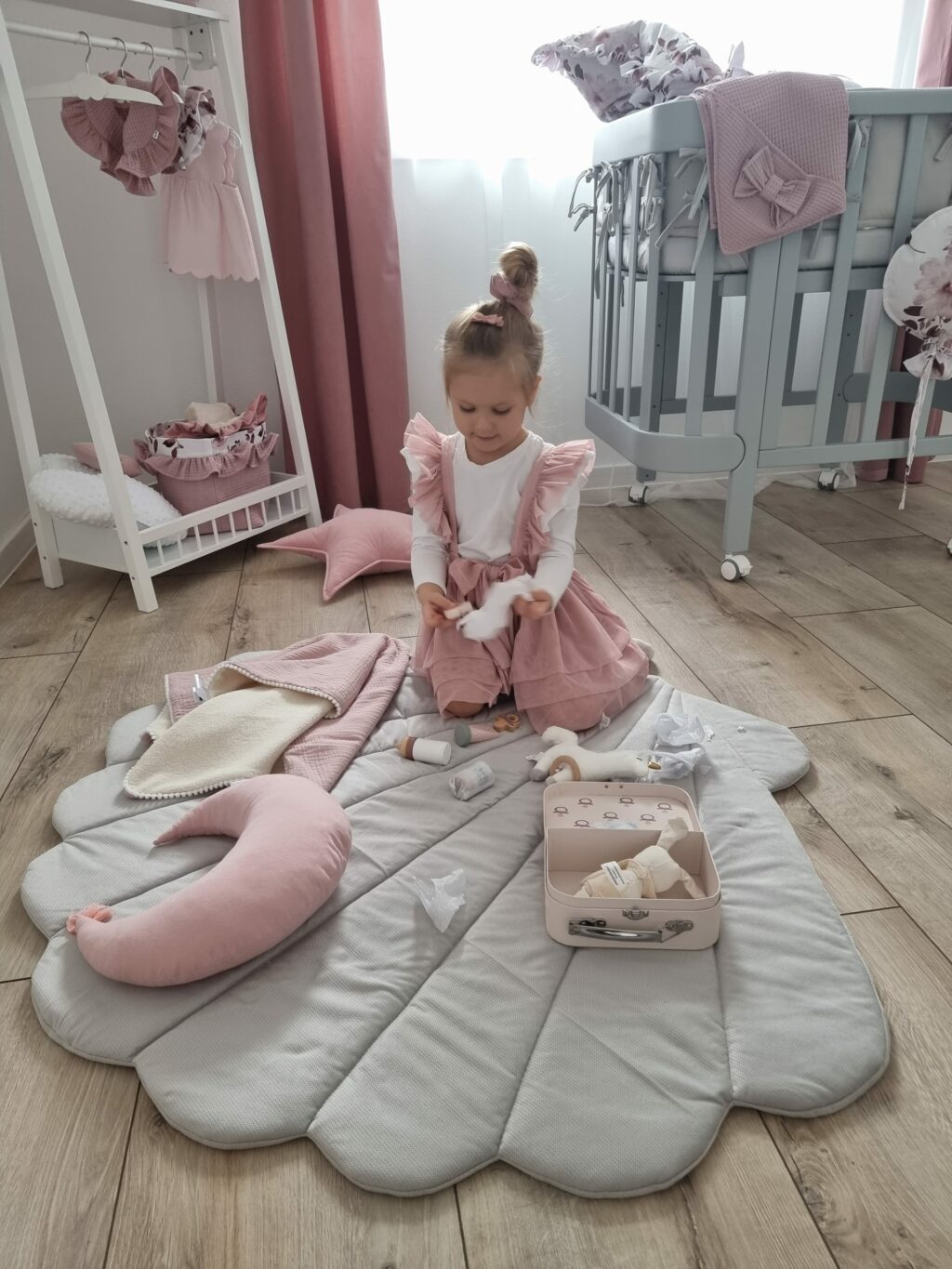 Hrací podložka velvet Mušle