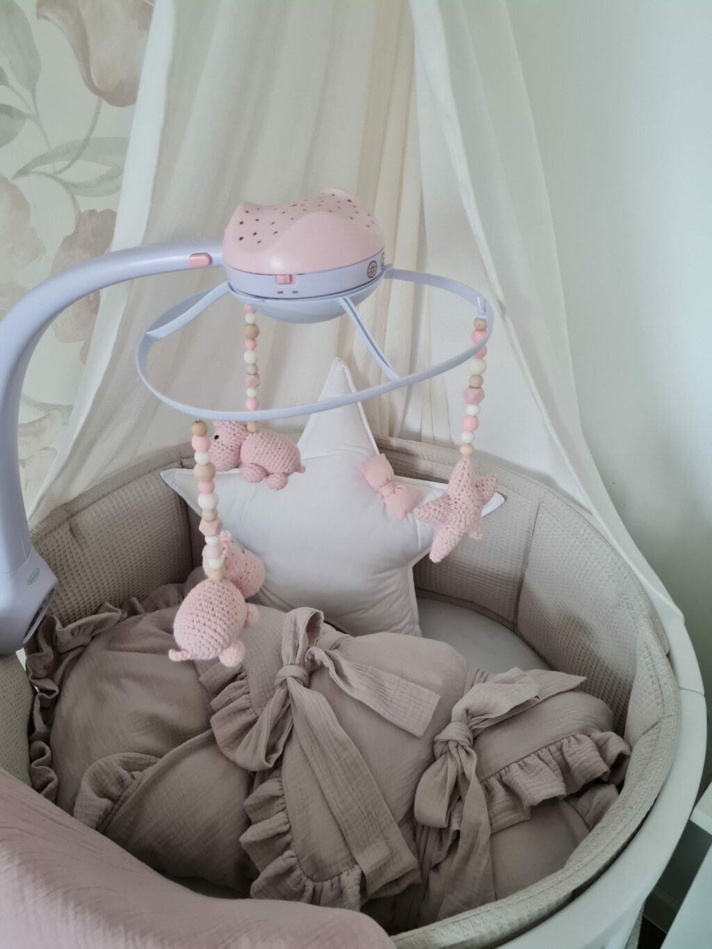 Polštář Hvězda bavlněná s mašličkou