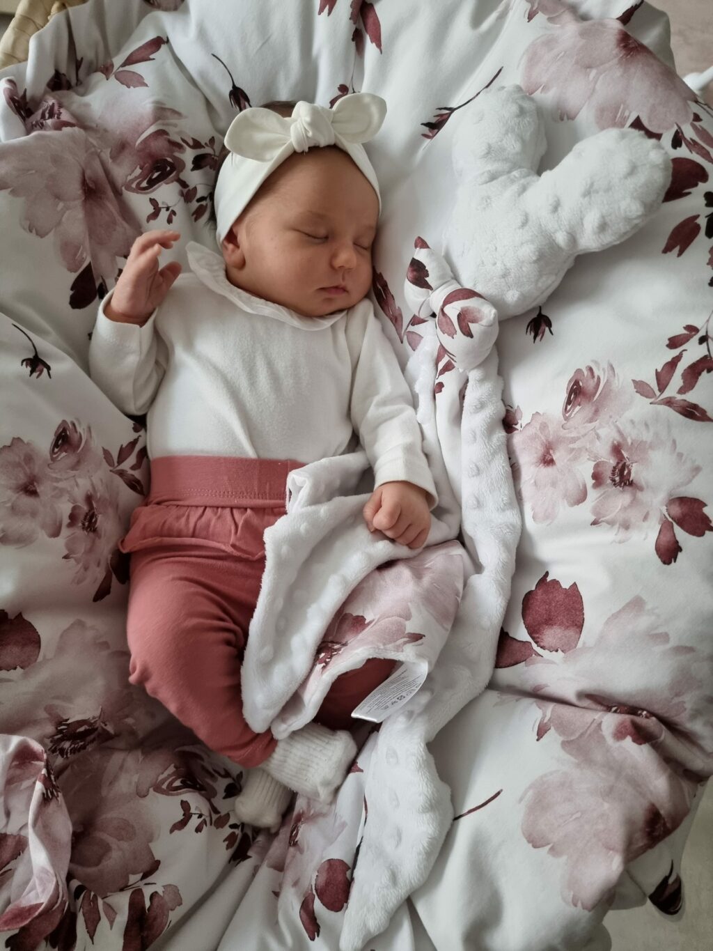 Dětská bavlněná čelenka Bow