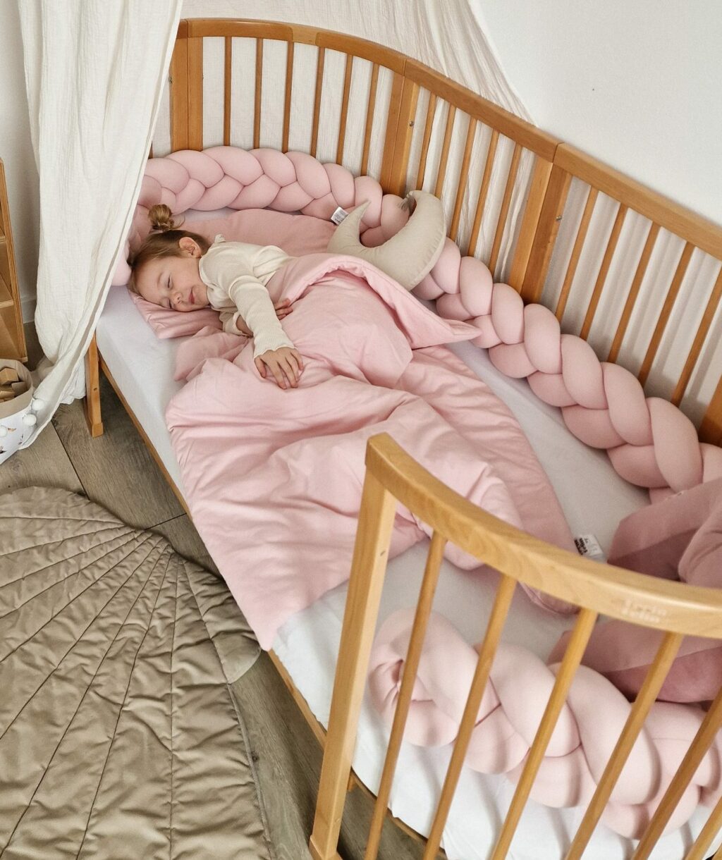 Dětská rostoucí postýlka SMART BED - přírodní dřevo