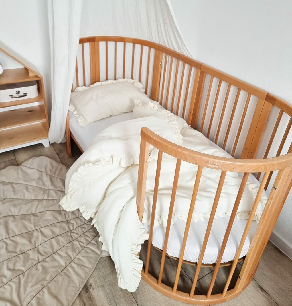 Dětská rostoucí postýlka SMART BED - přírodní dřevo