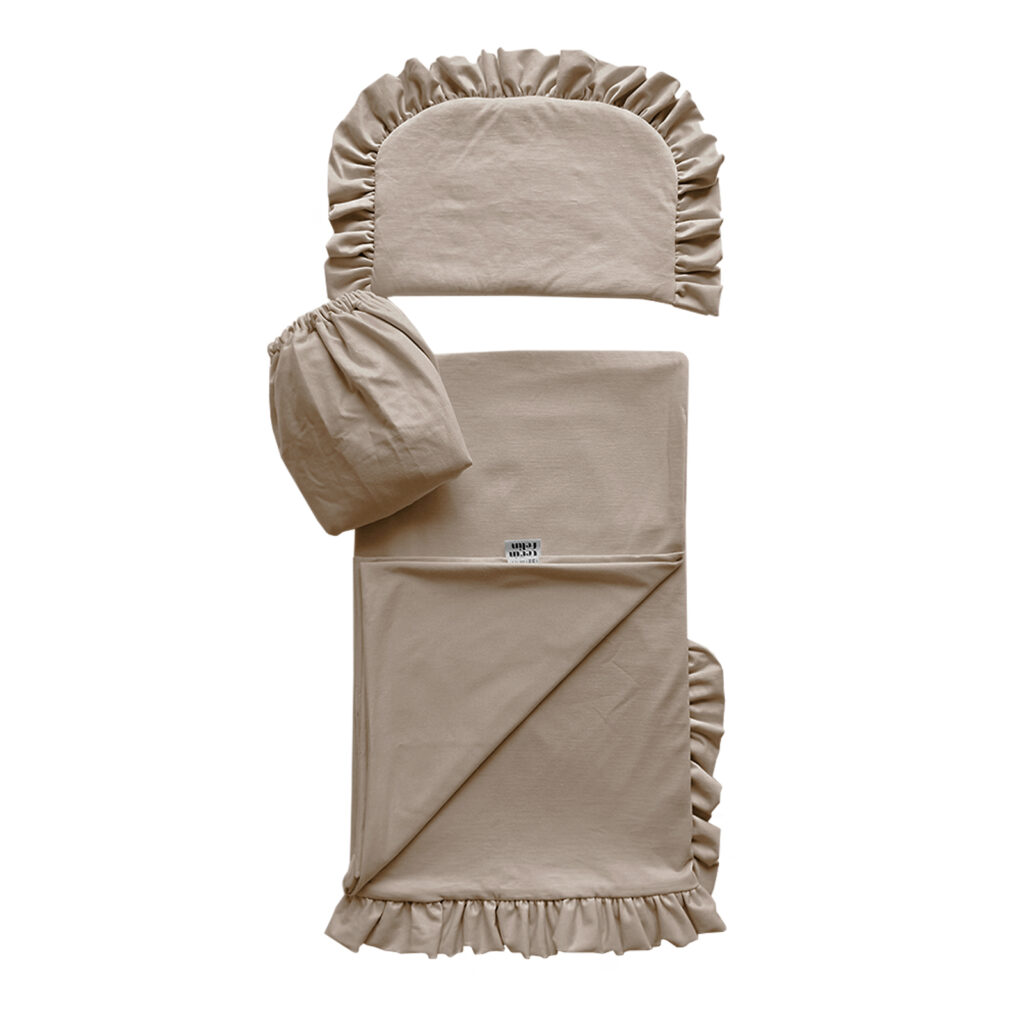 Bavlněný set do kočárku s volánem