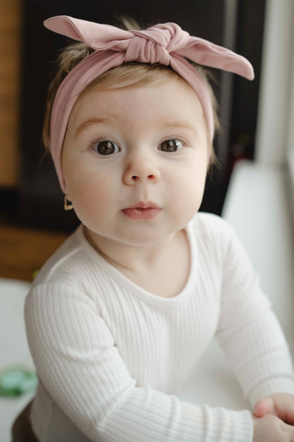 Dětská bavlněná čelenka Bow