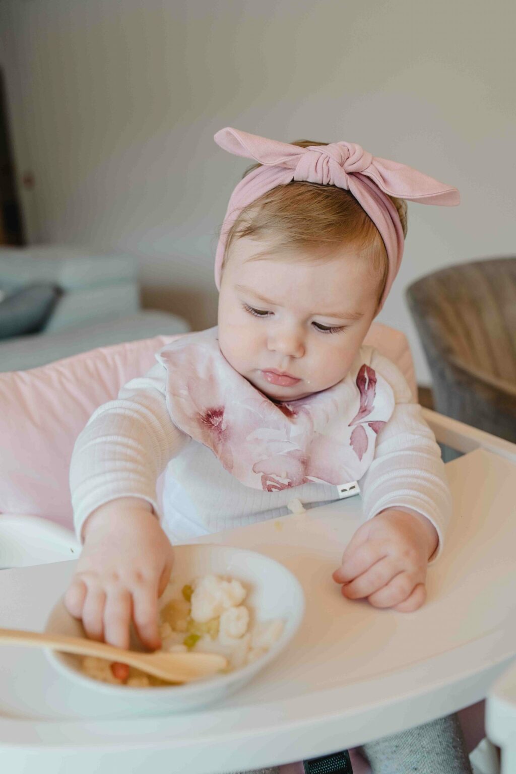 Dětská bavlněná čelenka Bow