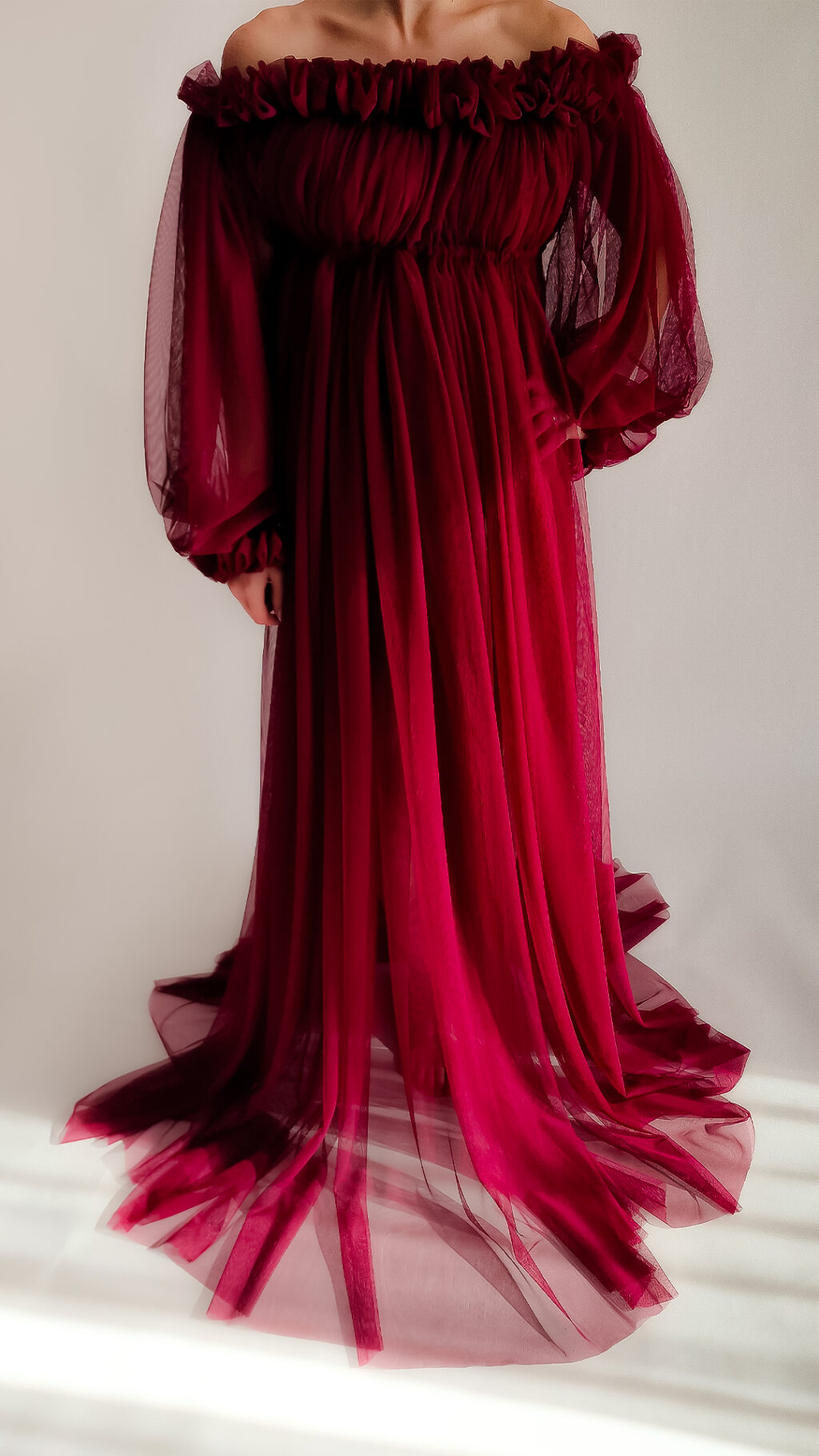 Tylové těhotenské šaty Bella Tylové těhotenské šaty Bella