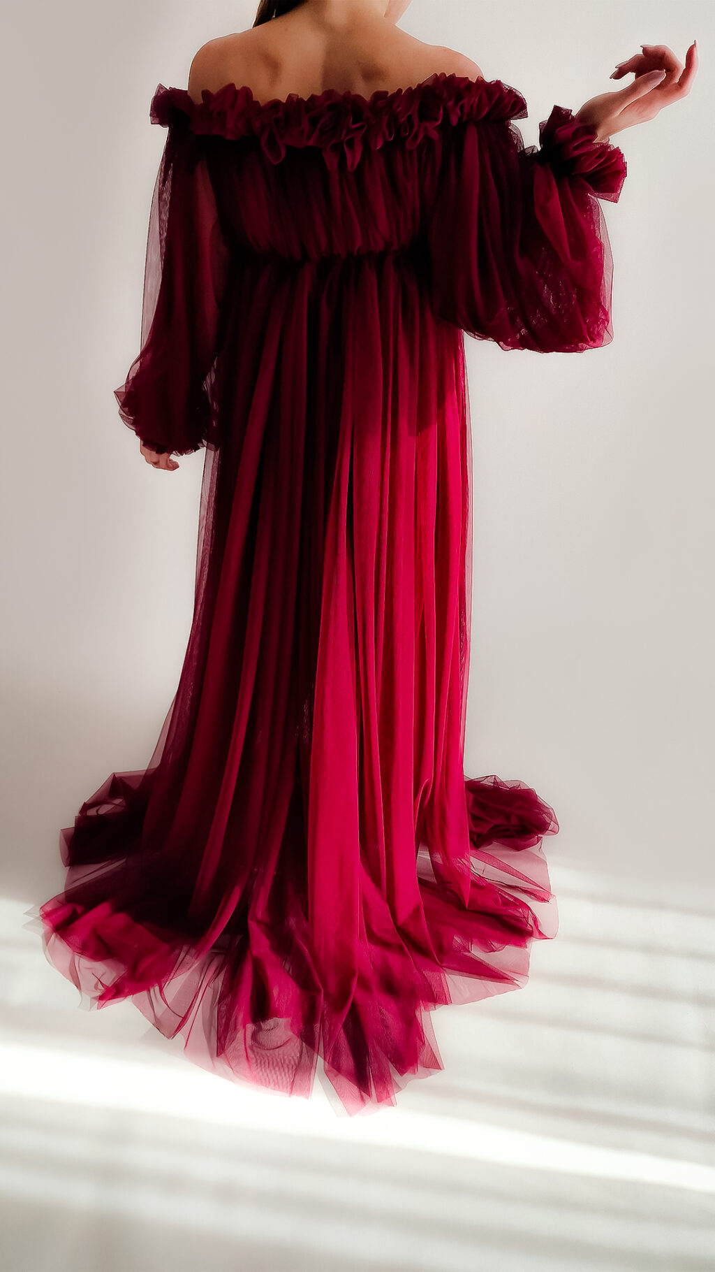 Tylové těhotenské šaty Bella Tylové těhotenské šaty Bella