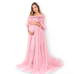 Tylové těhotenské šaty Bella