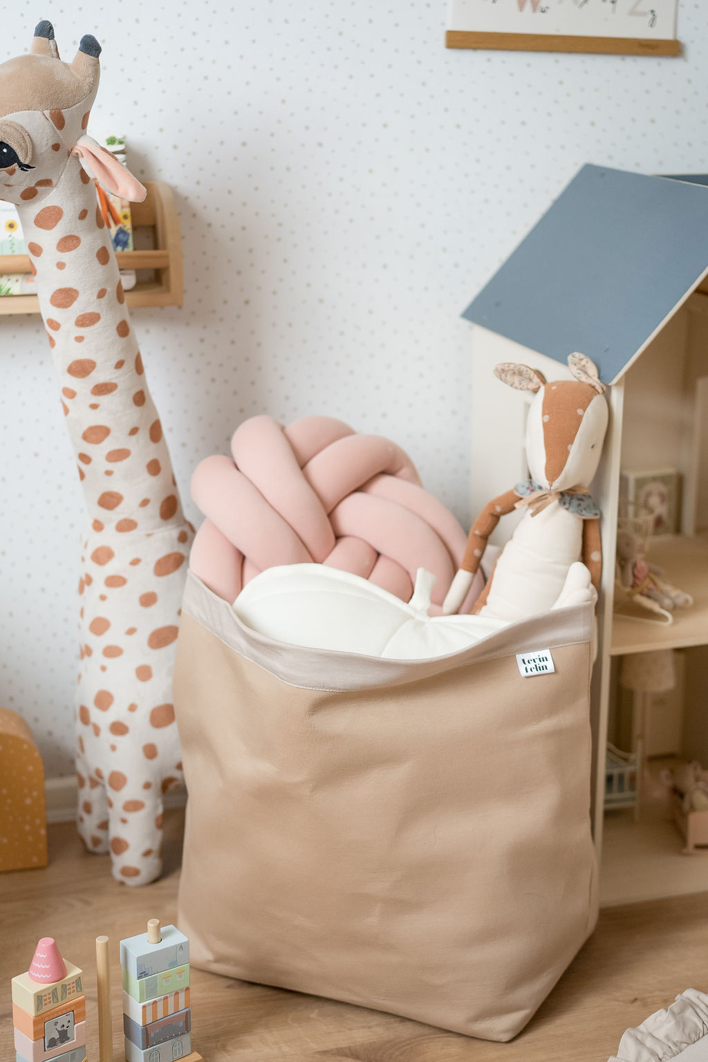 Set 2 bavlněných košíků (M, L)