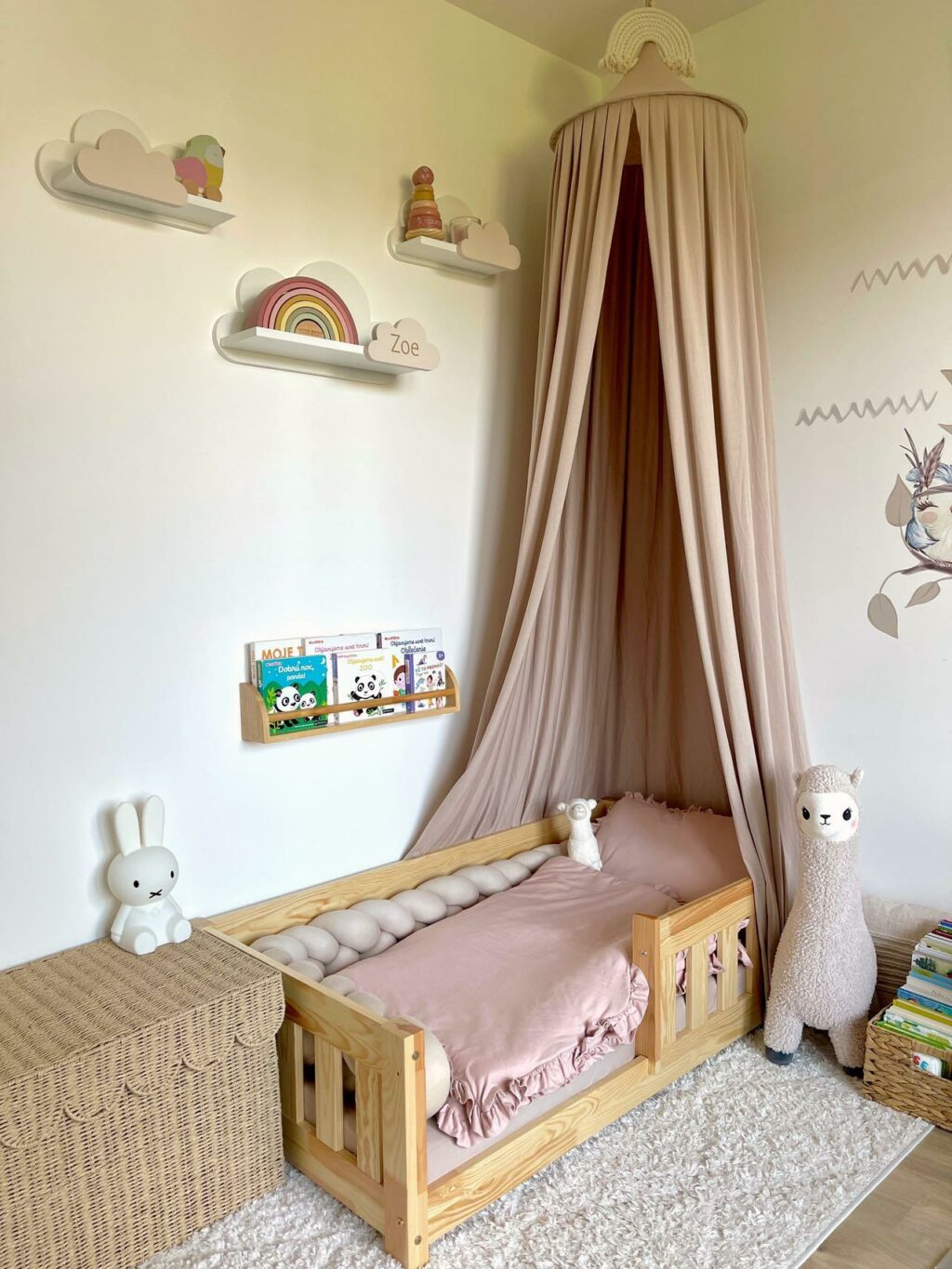 Set bavlněného povlečení s volánky - polštář 65 × 45 cm a přikrývka 100 × 135 cm