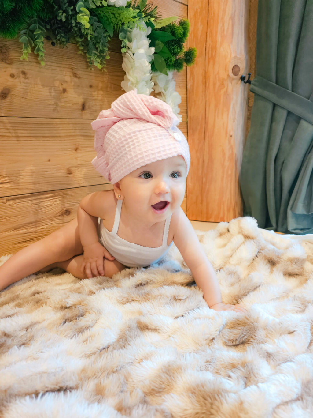 Turban na vlasy z vafle bavlny - S Turban na vlasy z vafle bavlny - S