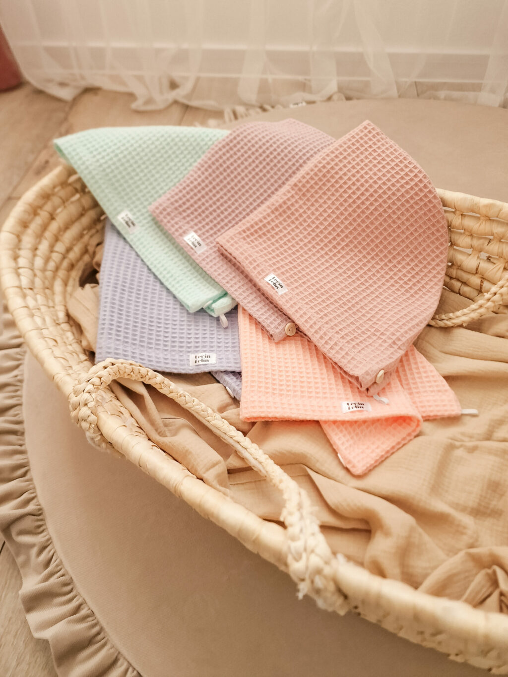 Turban na vlasy z vafle bavlny - M Turban na vlasy z vafle bavlny - M