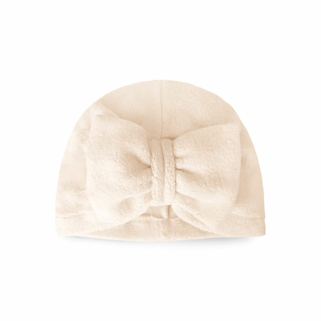 Beránkový turban s mašlí