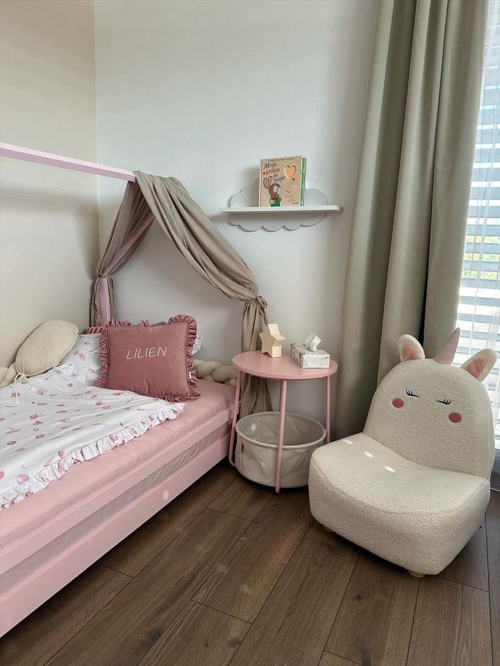 Bavlněný baldachýn na domečkovou postel (2 ks)