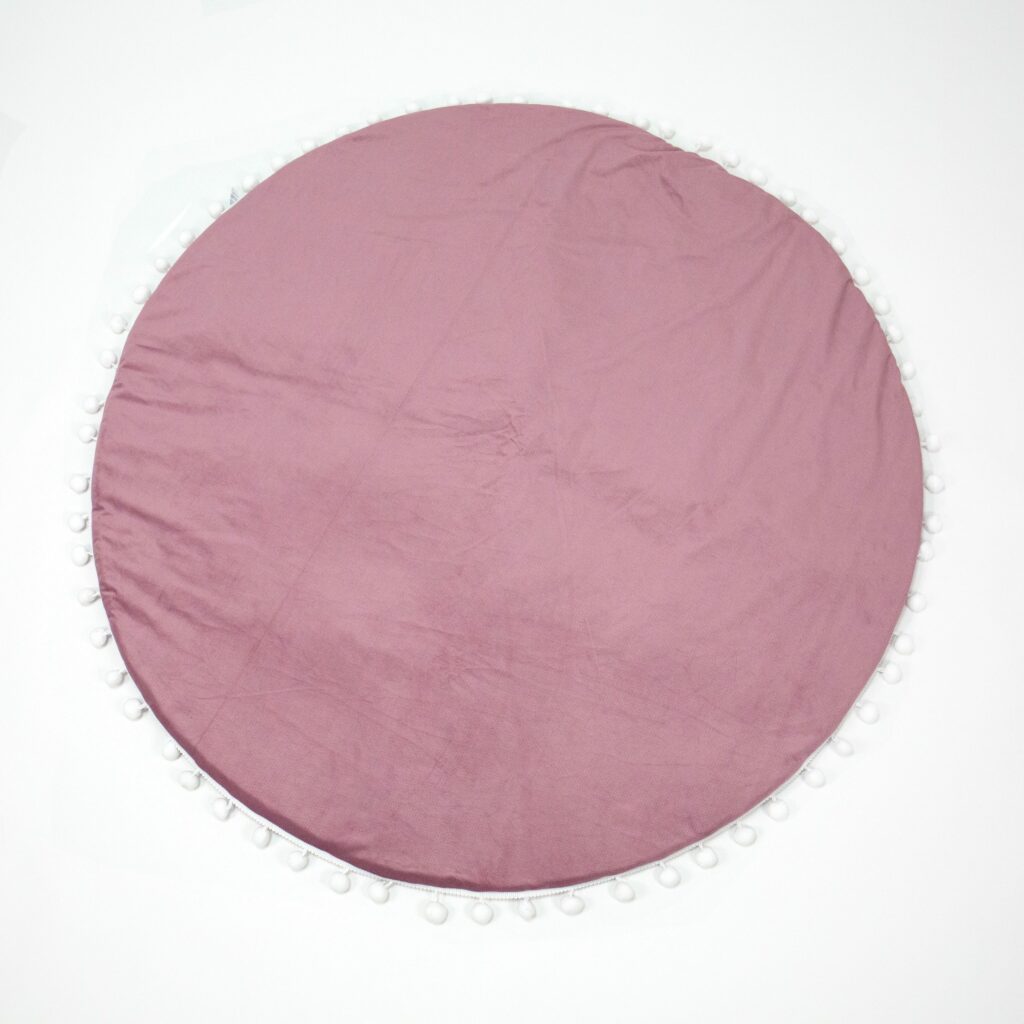 Hrací koberec velvet s kuličkami Ø130 cm