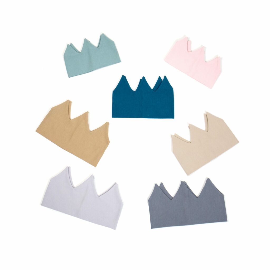 Dětská bavlněná čelenka Crown