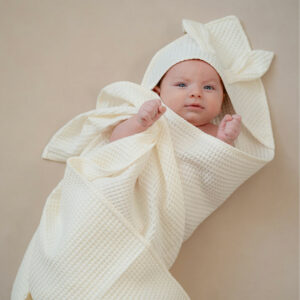 Dětská osuška s kapucí a oušky