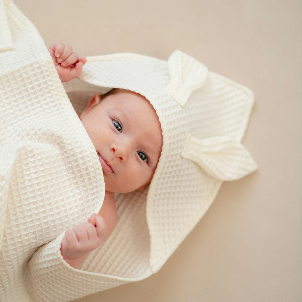 Dětská osuška s kapucí a oušky Dětská osuška s kapucí a oušky